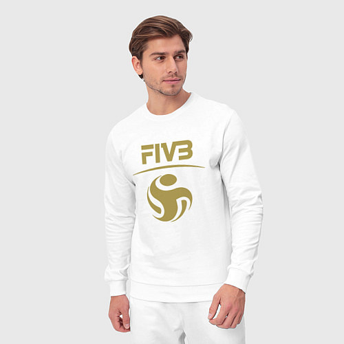 Мужской костюм FIVB ВОЛЕЙБОЛ ЛОГО / Белый – фото 3