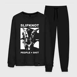 Костюм хлопковый мужской Slipknot People Shit, цвет: черный