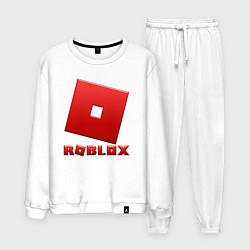 Мужской костюм ROBLOX логотип красный градиент