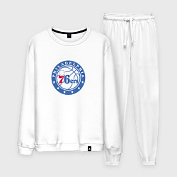 Костюм хлопковый мужской Филадельфия Севенти Сиксерс NBA, цвет: белый