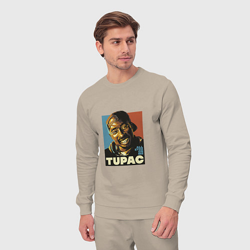 Мужской костюм Tupac - All Eyez On me / Миндальный – фото 3