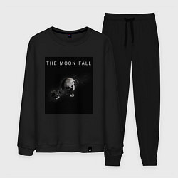 Костюм хлопковый мужской The Moon Fall Space collections, цвет: черный