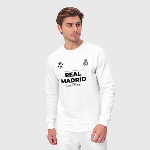 Мужской костюм Real Madrid Униформа Чемпионов / Белый – фото 3