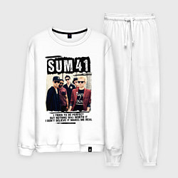 Костюм хлопковый мужской SUM 41 PIECES, цвет: белый