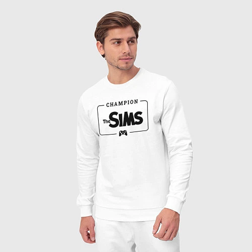 Мужской костюм The Sims Gaming Champion: рамка с лого и джойстико / Белый – фото 3
