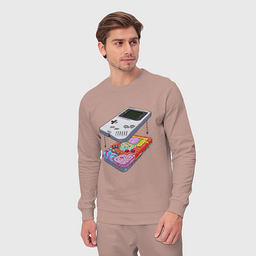 Мужской костюм Game boy insides / Пыльно-розовый – фото 3