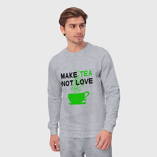 Мужской костюм Make tea, not love / Меланж – фото 3