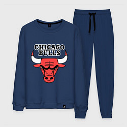 Костюм хлопковый мужской Chicago Bulls, цвет: тёмно-синий