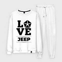 Костюм хлопковый мужской Jeep Love Classic, цвет: белый