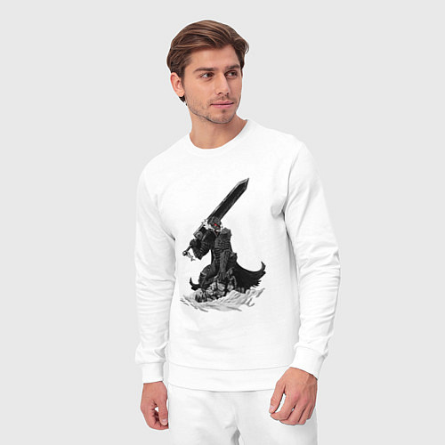 Мужской костюм Berserk the Black Swordsman / Белый – фото 3