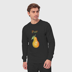 Костюм хлопковый мужской Pear груша, цвет: черный — фото 2