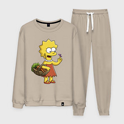 Мужской костюм Lisa Simpson с гусеницей на даче