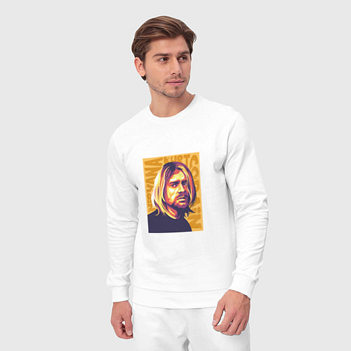 Мужской костюм Nirvana - Cobain / Белый – фото 3
