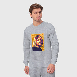 Костюм хлопковый мужской Nirvana - Cobain, цвет: меланж — фото 2