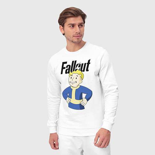 Мужской костюм Fallout blondie boy / Белый – фото 3