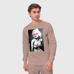 Костюм хлопковый мужской Fuego, цвет: пыльно-розовый — фото 2