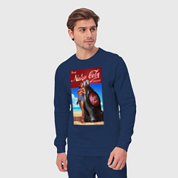 Костюм хлопковый мужской Fallout nuka - cola, цвет: тёмно-синий — фото 2