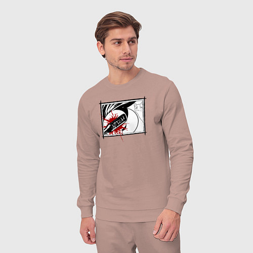 Мужской костюм Шлепок / Пыльно-розовый – фото 3