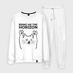 Костюм хлопковый мужской Bring Me the Horizon - rock cat, цвет: белый