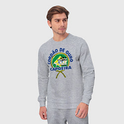 Костюм хлопковый мужской Cordao de ouro Capoeira flag of Brazil, цвет: меланж — фото 2