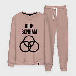 Костюм хлопковый мужской John Bonham - Led Zeppelin - legend, цвет: пыльно-розовый