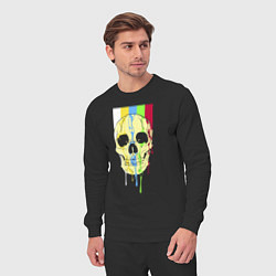 Костюм хлопковый мужской Color skull - vanguard, цвет: черный — фото 2