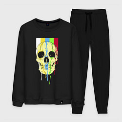 Костюм хлопковый мужской Color skull - vanguard, цвет: черный