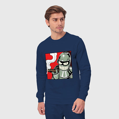 Мужской костюм Smoke Bender / Тёмно-синий – фото 3