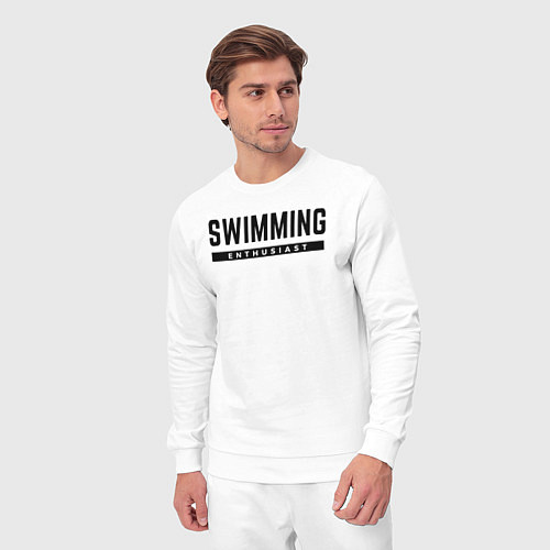 Мужской костюм Любитель плавания / Белый – фото 3