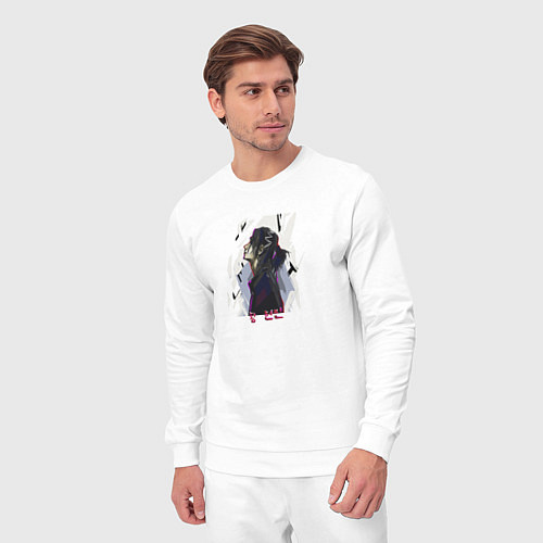 Мужской костюм Stray Kids Хенджин Art / Белый – фото 3