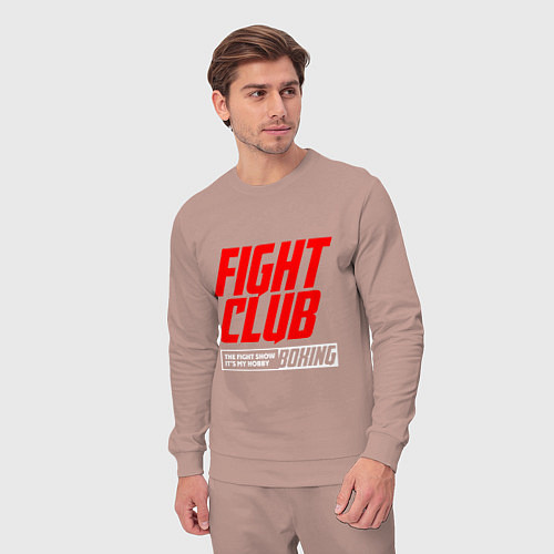 Мужской костюм Fight club boxing / Пыльно-розовый – фото 3