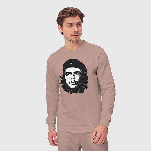 Мужской костюм Че Гевара - рисунок / Пыльно-розовый – фото 3