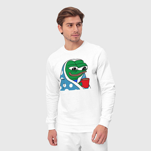 Мужской костюм Frog Pepe мем / Белый – фото 3