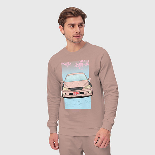 Мужской костюм Toyota Altezza stance alternative / Пыльно-розовый – фото 3