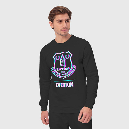 Мужской костюм Everton FC в стиле glitch / Черный – фото 3