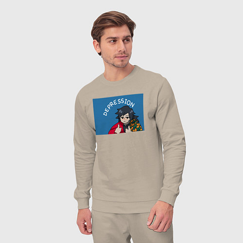 Мужской костюм Depression - Клинок рассекающий демонов / Миндальный – фото 3