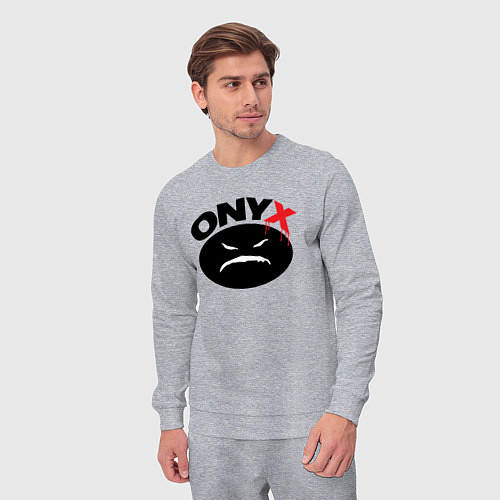 Мужской костюм Onyx logo black / Меланж – фото 3