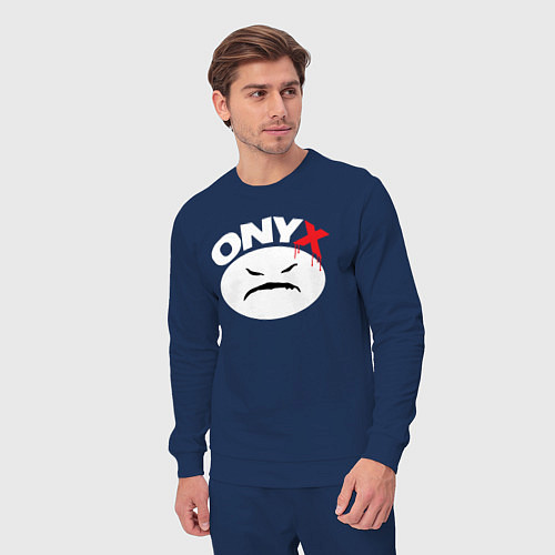 Мужской костюм Onyx logo white / Тёмно-синий – фото 3