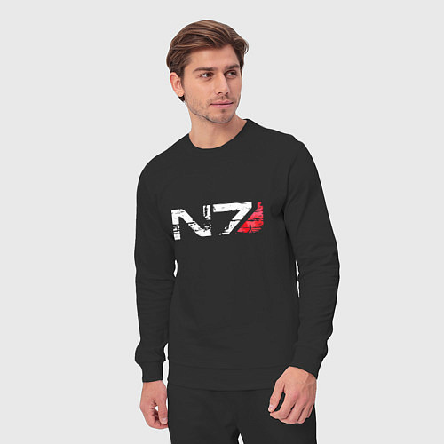 Мужской костюм Mass Effect N7 - Logotype / Черный – фото 3