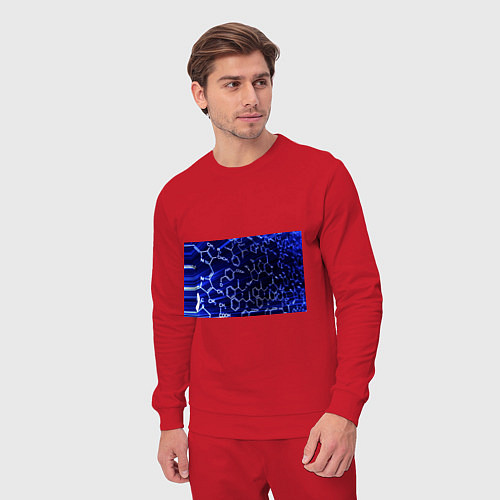 Мужской костюм Графическая химия / Красный – фото 3