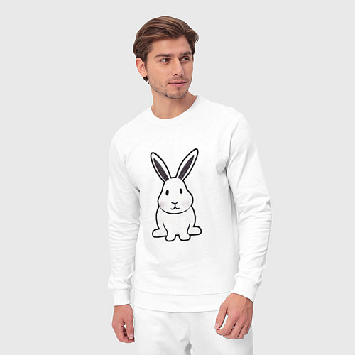 Мужской костюм Снежный кролик / Белый – фото 3