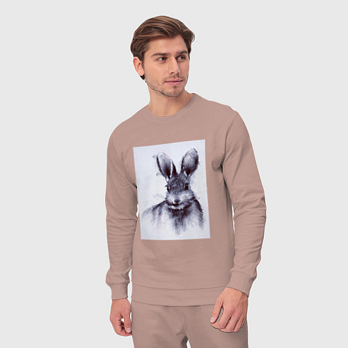 Мужской костюм Rabbit symbol 2023 / Пыльно-розовый – фото 3