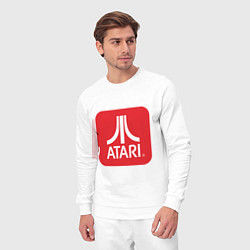 Костюм хлопковый мужской Atari logo, цвет: белый — фото 2