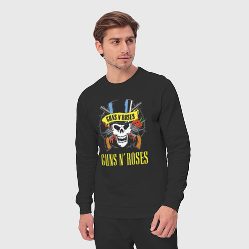 Мужской костюм Guns n roses Skull / Черный – фото 3