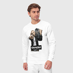 Костюм хлопковый мужской Eminem boombox, цвет: белый — фото 2