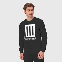 Костюм хлопковый мужской Paramore логотип, цвет: черный — фото 2