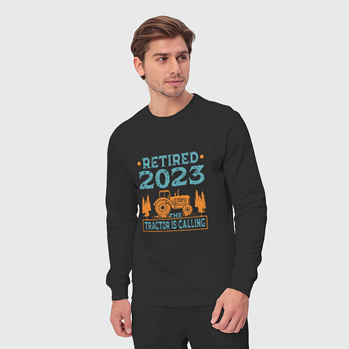 Мужской костюм 2023 - трактор зовёт / Черный – фото 3