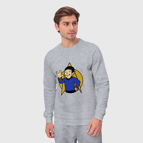 Мужской костюм Spoke - vault boy / Меланж – фото 3