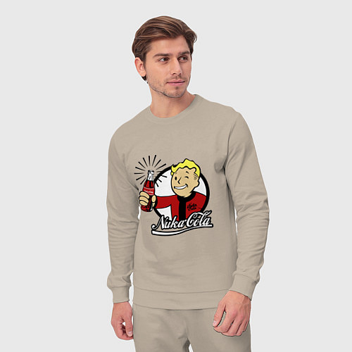 Мужской костюм Vault boy - nuka cola / Миндальный – фото 3