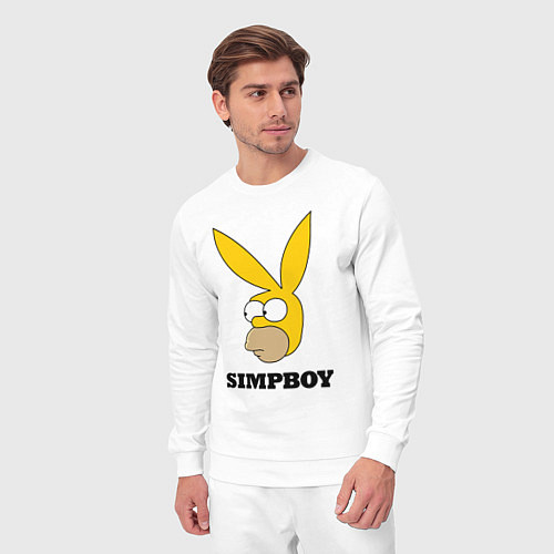 Мужской костюм Simpboy - rabbit Homer / Белый – фото 3